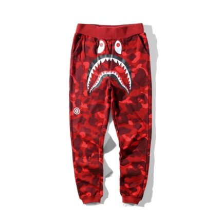 BAPE Red Camouflage Jogger Pant